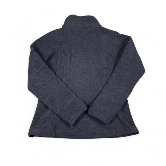 Columbia Fleece Jacket Mens M Gray Full Zip Outdoor Hiking Layer Warm - Picture 2 of 5